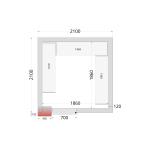 Tefcold CRNF2121 Integral Freezer Room 2100 x 2100mm