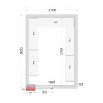 Tefcold CRNF2130 Integral Freezer Room 2100 x 3000mm