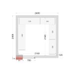 Tefcold CRNF2424 Integral Freezer Room 2400 x 2400mm