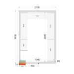 Tefcold CRPF2130 Integral Cold Room 2100 x 3000mm