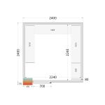 Tefcold CRPF2424 Integral Cold Room 2400 x 2400mm