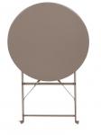 CS898 Bolero coffee pavement style steel table 600mm round