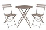 CS898 Bolero coffee pavement style steel table 600mm round