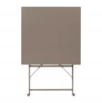 Bolero CS899 Coffee Pavement Style Steel Table 600mm Square