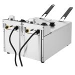 Buffalo CU615 Twin Tank Twin Basket 2x3Ltr Countertop Fryer 2x2kW