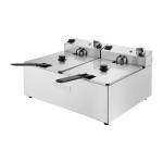 Buffalo CU618 Twin Tank Basket Fryer 2x5Ltr Countertop Fryer 2x2.8kW