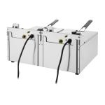 Buffalo CU618 Twin Tank Basket Fryer 2x5Ltr Countertop Fryer 2x2.8kW