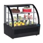 Polar CU636 C-Series Countertop Display Fridge Black 100Ltr