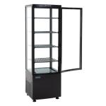 Polar CX573 C-Series Energy Efficient Curved Door Display Fridge Black 235Ltr