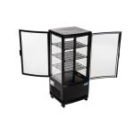 Polar CX574 C-Series Energy Efficient Curved Door Display Fridge Black 86Ltr