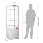 Polar CX575 C-Series Energy Efficient Curved Door Display Fridge White 235Ltr