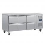 Polar DA548 U-Series Six Drawer Gastronorm Counter Fridge