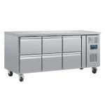 Polar U-Series Six Drawer Gastronorm Counter Fridge - DA548