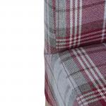 Bolero Austin Dining Chairs Wine Tartan (Pack of 2) DB989