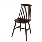 Fameg - 2 Pack - Farmhouse Angled Side Chairs Walnut Effect
