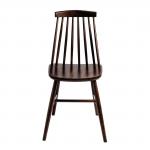 Fameg - 2 Pack - Farmhouse Angled Side Chairs Walnut Effect