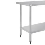 Nisbets Essentials DF677 Self Assembly Stainless Steel Table 1200 x 600mm