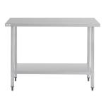 Nisbets Essentials DF677 Self Assembly Stainless Steel Table 1200 x 600mm