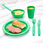 Olympia DL120 Polycarbonate Fork Green - Pack of 12