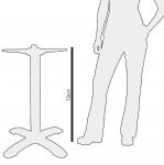 Bolero DL475 Cast Iron Table Base