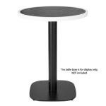 Bolero Fibre Glass Round Table Top Dark Granite Effect