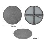 Bolero Fibre Glass Round Table Top Brushed Black 580mm