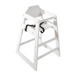 Bolero DL833 Wooden Highchair Antique White Finish
