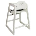 Bolero DL833 Wooden Highchair Antique White Finish