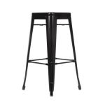 Bolero DL881 Bistro Steel High Stool Black