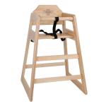 Bolero DL900 Wooden Highchair Natural Finish