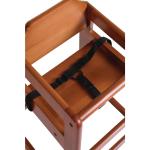 Bolero Wooden Highchair Dark Wood Finish - DL901