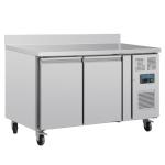 Polar DL914 U-Series Double Door Counter Fridge with Upstand 282Ltr