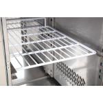 Polar DL914 U-Series Double Door Counter Fridge with Upstand 282Ltr