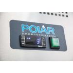Polar DL914 U-Series Double Door Counter Fridge with Upstand 282Ltr