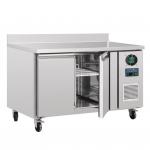 Polar U-Series Double Door Counter Freezer with Upstand 282Ltr - DL916