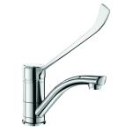 Delabie 200mm Lever Control Mixer Tap with 200mm Swivel Spout - DLB-5044LSP
