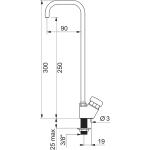 Delabie Swan Neck Tap with Instanst Shut Off - DLB-622QU2