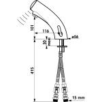 Delabie Tempomatic 3 Sensor Mix Tap with Temperature Control - DLB-98401230