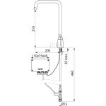 Delabie Tempomatic Mix Pro Tap with Temperature Control and Swivel Spout - DLB-990506