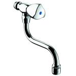 Delabie Wall Mounted Dome Head Tap with 150mm Swivel Spout - DLB-D550400