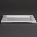 DM363 Olympia Square Glass Plates Frosted White 205mm- Box of 6
