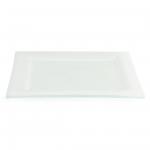 DM363 Olympia Square Glass Plates Frosted White 205mm- Box of 6