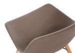 Bolero DM842 PP Moulded Side Chair Coffee with Spindle Legs 