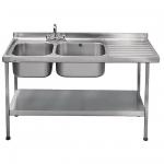 Franke DN602 Double Bowl Sink with Right Hand Drainer