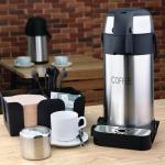 DP128 Olympia Pump Action Airpot Etched 'Coffee' 3Ltr