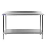 Vogue DR022 Stainless Steel Wall Table with Upstand 1200mm
