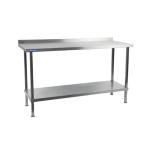 Vogue DR023 Stainless Steel Wall Table with Upstand 1500mm