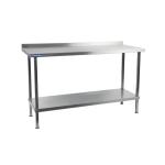 Vogue Stainless Steel Wall Tables with Upstand 700mm Depth