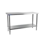 Vogue DR050 Stainless Steel Centre Table with Undershelf 1200mm