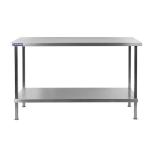 Vogue DR052 Stainless Steel Centre Table with Undershelf 1800mm